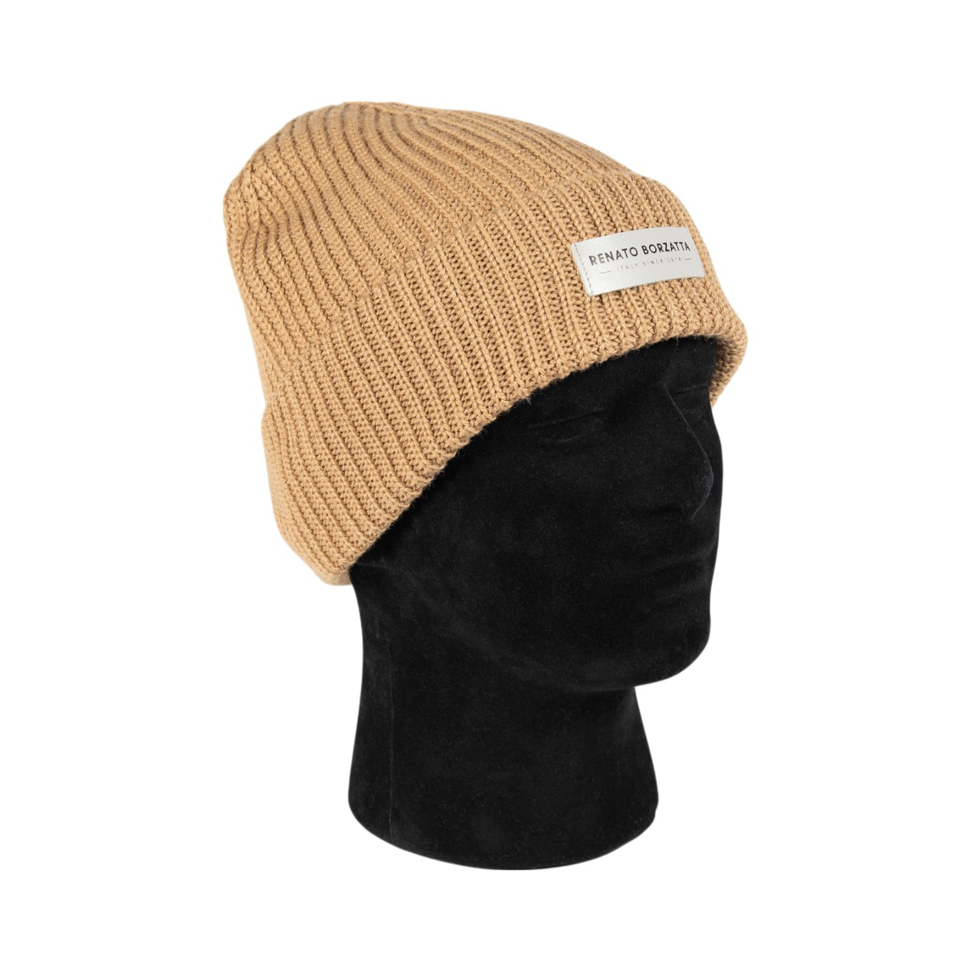 RB5003Z  | Berretto in Maglia CERVINO Misto Lana Made in Italy. Colore Cammello - Taglia Unica-1