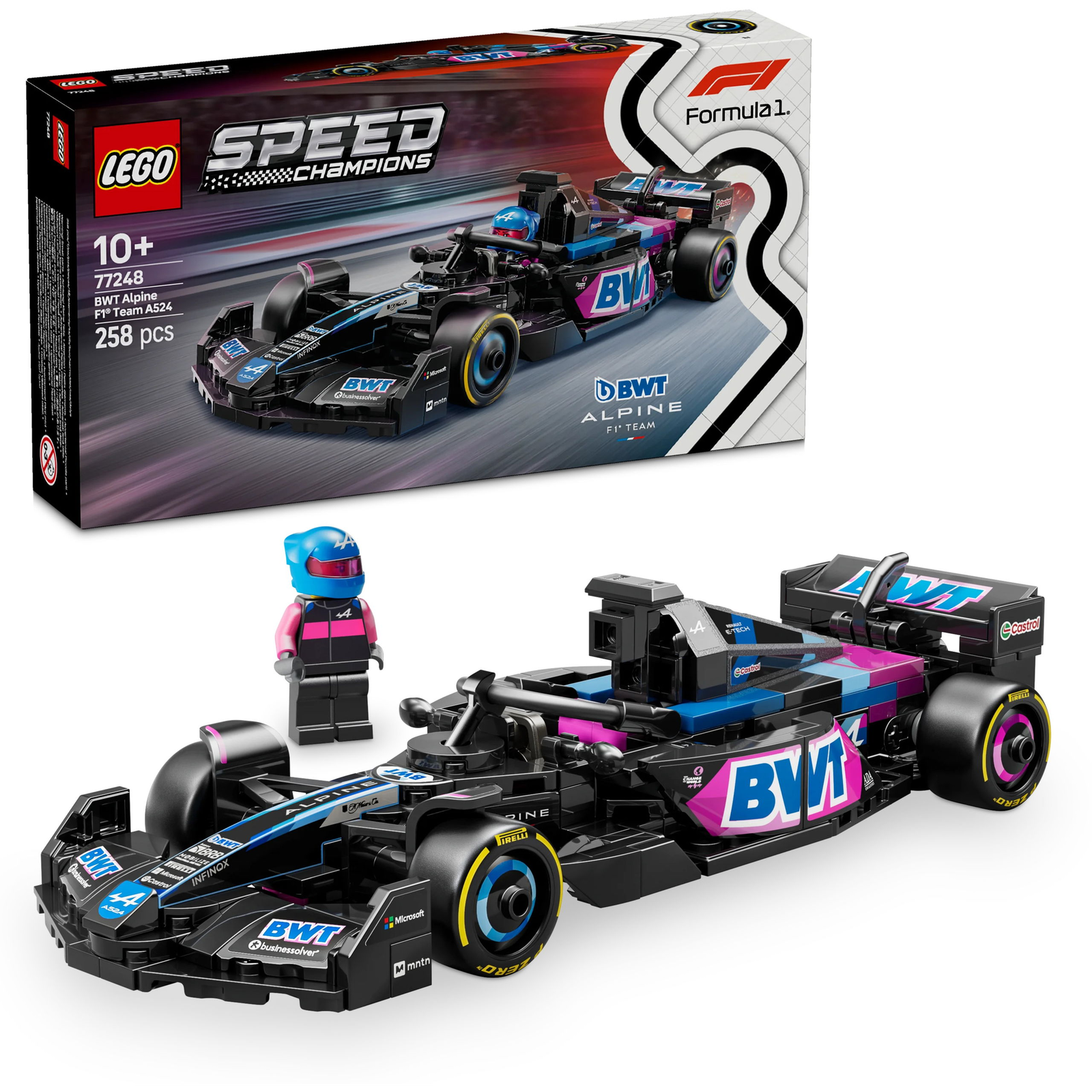 LEGO® Speed Champions BWT Alpine F1® Team A524 Rennwagen 77248 (5702017816159)