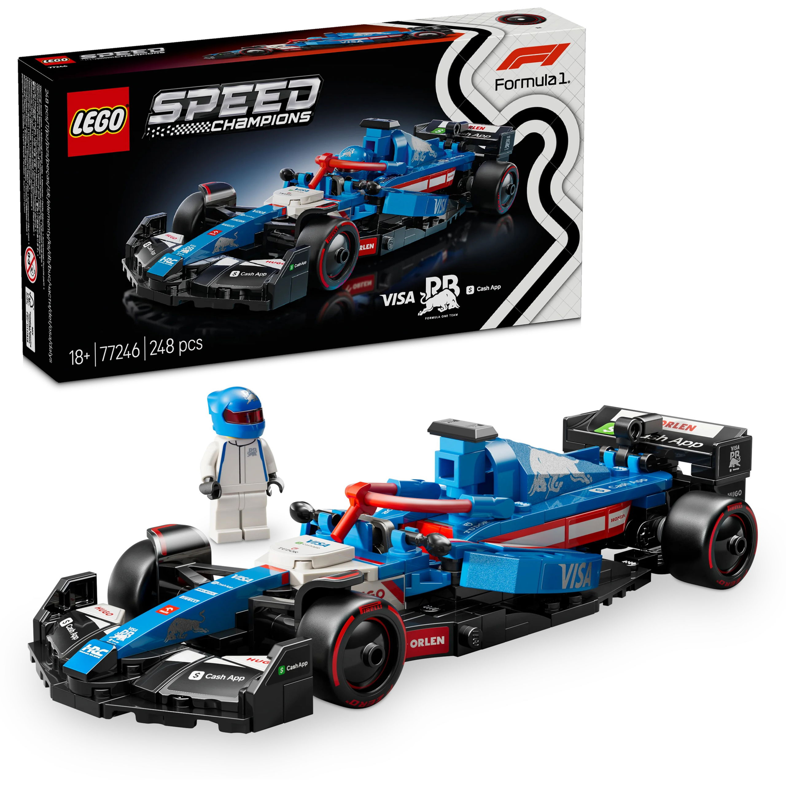 LEGO® Speed Champions Visa Cash App RB VCARB 01 F1® Rennwagen 77246 (5702017816135)